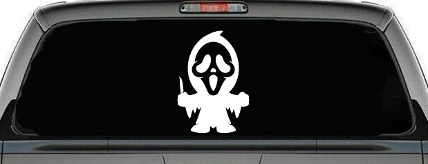 Baby Kid GhostFace Ghost Face Gothic Halloween Car or Truck Window Decal Sticker