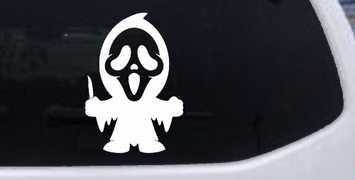 Baby Kid GhostFace Ghost Face Gothic Halloween Car or Truck Window Decal Sticker