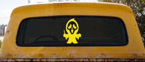 Baby Kid GhostFace Ghost Face Gothic Halloween Car or Truck Window Decal Sticker
