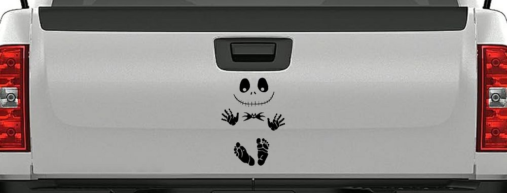 Baby Kid Jack Skellington Pumpkin King  Gothic Halloween Car or Truck Window Decal Sticker