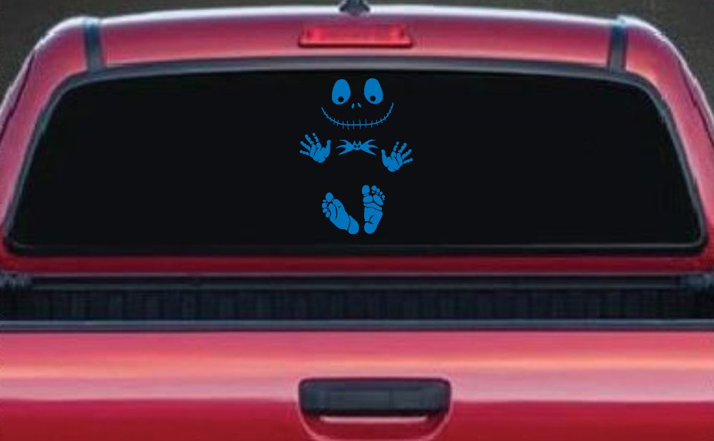 Baby Kid Jack Skellington Pumpkin King  Gothic Halloween Car or Truck Window Decal Sticker