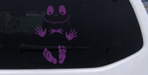 Baby Kid Jack Skellington Pumpkin King  Gothic Halloween Car or Truck Window Decal Sticker