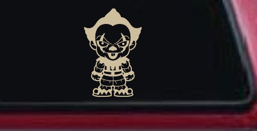 Baby Kid It Pennywise Clown Gothic Halloween Car or Truck Window Decal Sticker
