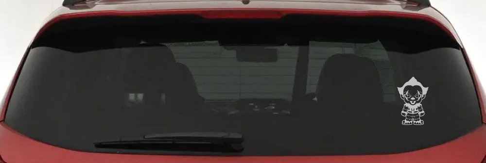 Baby Kid It Pennywise Clown Gothic Halloween Car or Truck Window Decal Sticker