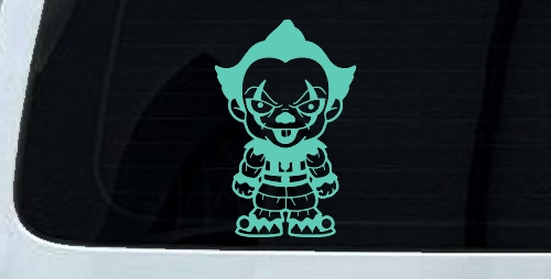 Baby Kid It Pennywise Clown Gothic Halloween Car or Truck Window Decal Sticker