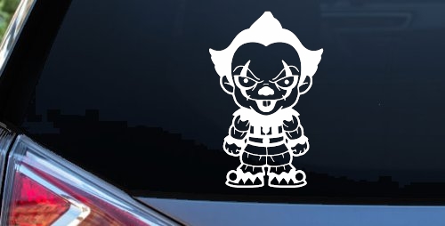 Baby Kid It Pennywise Clown Gothic Halloween Car or Truck Window Decal Sticker