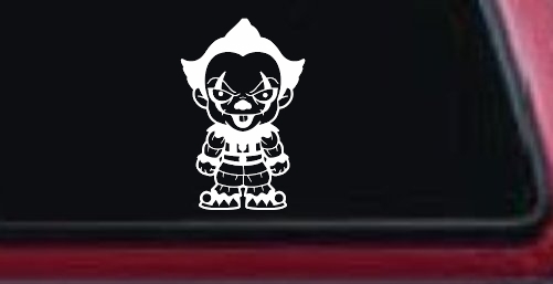 Baby Kid It Pennywise Clown Gothic Halloween Car or Truck Window Decal Sticker