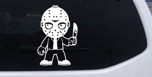 Baby Kid Jason Friday Gothic Halloween Car or Truck Window Decal Sticker