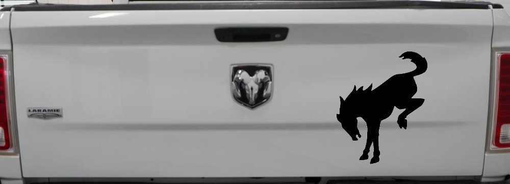 Ford Bronco Horse Off Road Car or Truck Window Vinyl Decal Sticker (Black)