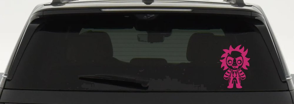 Baby Kid Beetlejuice Gothic Halloween Car or Truck Window Decal Sticker