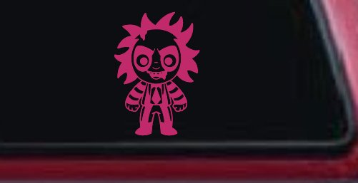 Baby Kid Beetlejuice Gothic Halloween Car or Truck Window Vinyl Decal Sticker (Hot Pink)