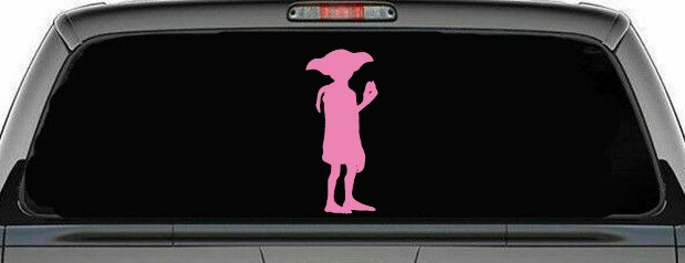 Dobby The house Elf Sci Fi Car or Truck Window Decal Sticker (Pink)