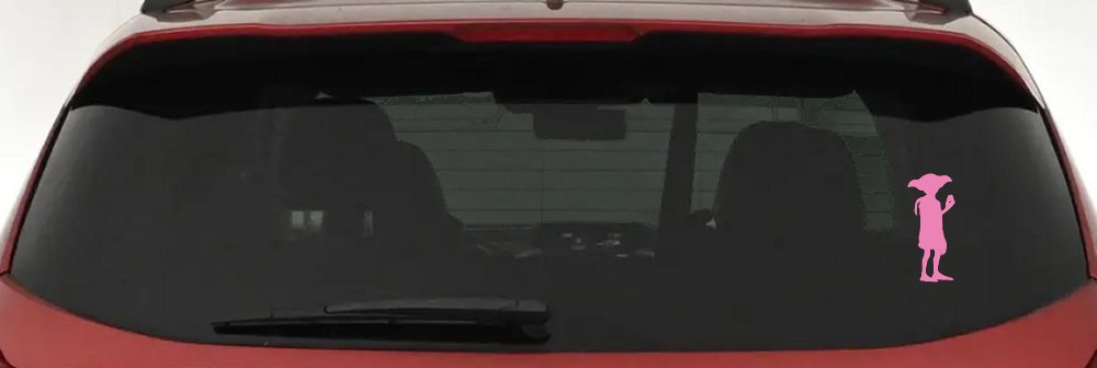 Dobby The house Elf Sci Fi Car or Truck Window Decal Sticker (Pink)