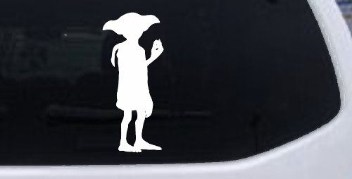 Dobby The house Elf Sci Fi Car or Truck Window Decal Sticker (White)