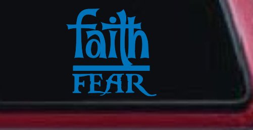 Faith Over Fear Christian Car or Truck Window Decal Sticker
