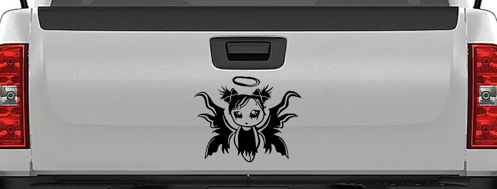 Gothic Girl Fallen Angel Gothic Halloween Car or Truck Window Decal Sticker