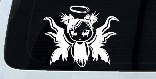 Gothic Girl Fallen Angel Gothic Halloween Car or Truck Window Decal Sticker