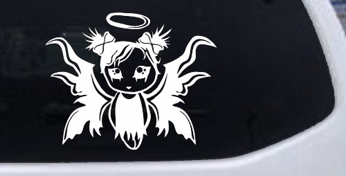 Gothic Girl Fallen Angel Gothic Halloween Car or Truck Window Decal Sticker