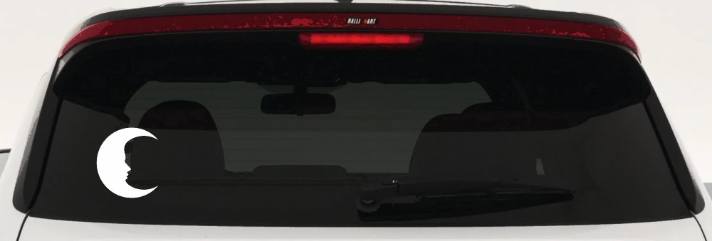 Man In The Moon Car or Truck Window Decal Sticker