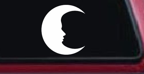 Man In The Moon Car or Truck Window Decal Sticker
