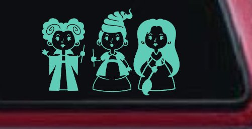 Baby Kid Sanderson Sisters Gothic Halloween Car or Truck Window Vinyl Decal Sticker (Mint)