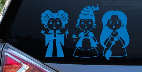 Baby Kid Sanderson Sisters Gothic Halloween Car or Truck Window Decal Sticker (Sky Blue)