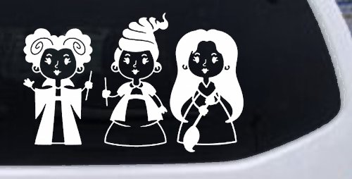 Baby Kid Sanderson Sisters Gothic Halloween Car or Truck Window Decal Sticker (White)