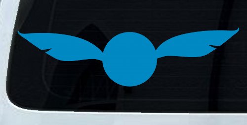 The golden Snitch Sci Fi Car or Truck Window Decal Sticker (Blue)