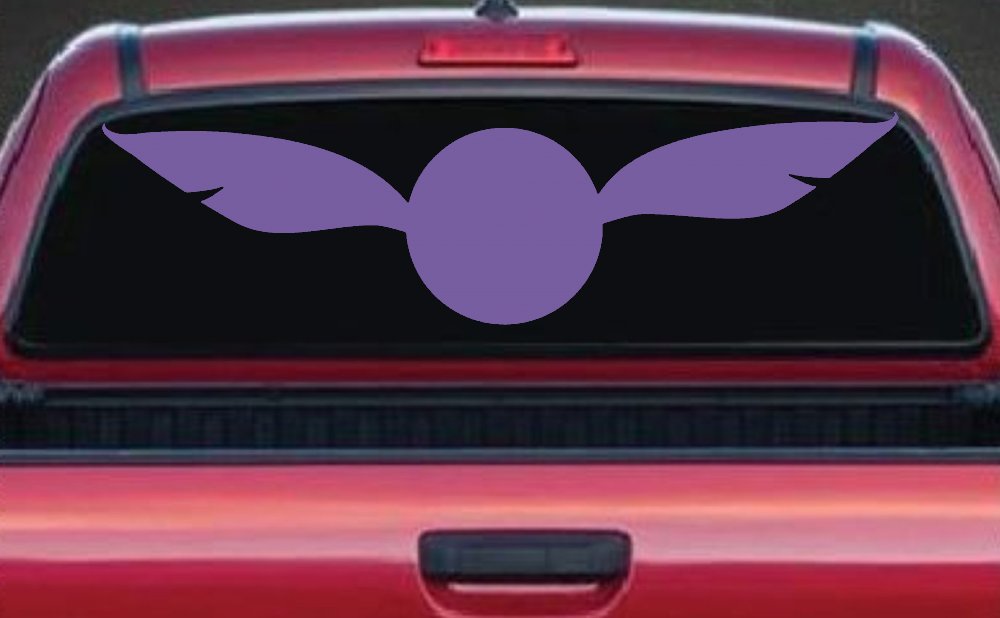 The golden Snitch Sci Fi Car or Truck Window Decal Sticker