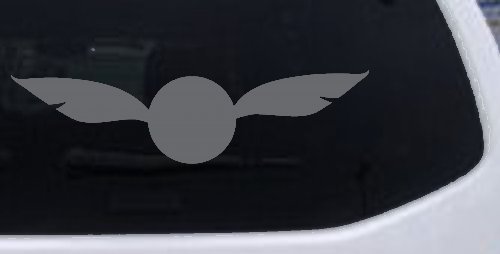 The golden Snitch Sci Fi Car or Truck Window Vinyl Decal Sticker (Silver)