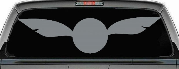 The golden Snitch Sci Fi Car or Truck Window Decal Sticker