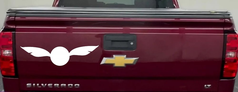 The golden Snitch Sci Fi Car or Truck Window Decal Sticker