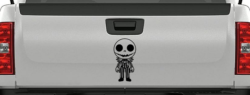 Baby Kid Jack Skellington Pumpkin King Gothic Halloween Car or Truck Window Vinyl Decal Sticker (Black)