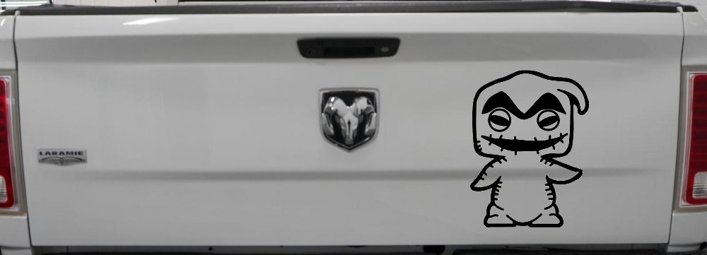 Baby Kid Nightmare Oogie Boogie Gothic Halloween Car or Truck Window Vinyl Decal Sticker (Black)