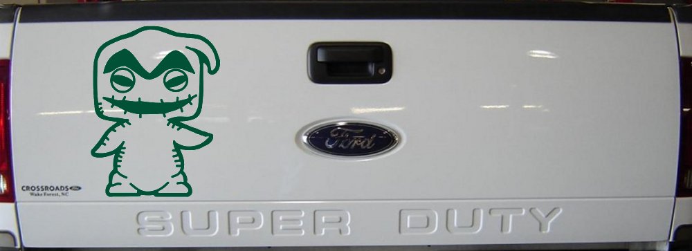 Baby Kid Nightmare Oogie Boogie Gothic Halloween Car or Truck Window Vinyl Decal Sticker (Dark Green)