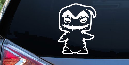 Baby Kid Nightmare Oogie Boogie Gothic Halloween Car or Truck Window Vinyl Decal Sticker (White)