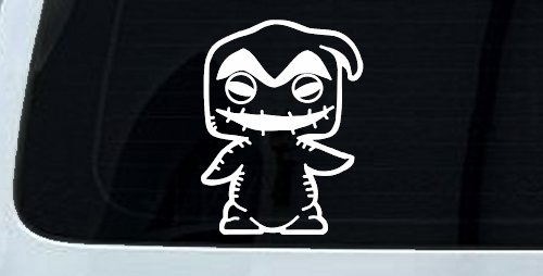 Baby Kid Nightmare Oogie Boogie Gothic Halloween Car or Truck Window Vinyl Decal Sticker (White)