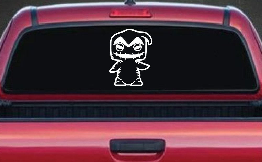 Baby Kid Nightmare Oogie Boogie Gothic Halloween Car or Truck Window Vinyl Decal Sticker (White)