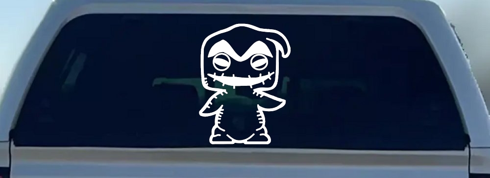 Baby Kid Nightmare Oogie Boogie Gothic Halloween Car or Truck Window Decal Sticker