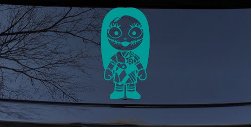 Baby Kid Sally Nightmare Gothic Halloween Car or Truck Window Decal Sticker (Turquoise)