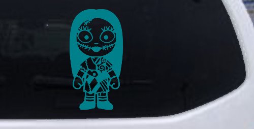 Baby Kid Sally Nightmare Gothic Halloween Car or Truck Window Vinyl Decal Sticker (Turquoise Blue)
