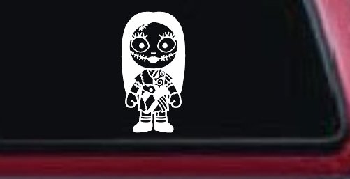 Baby Kid Sally Nightmare Gothic Halloween Car or Truck Window Vinyl Decal Sticker (White)