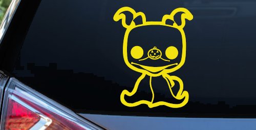 Baby Kid Puppy Dog Zero Nightmare Gothic Halloween Car or Truck Window Decal Sticker (Yellow)