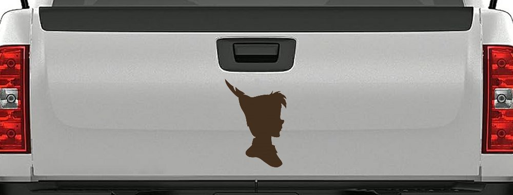 Peter Pan Cartoons Car or Truck Window Decal Sticker (Brown)