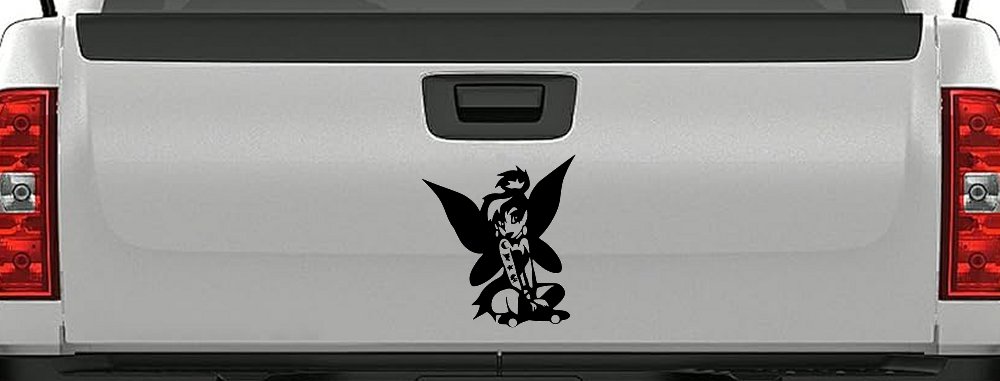 Goth Dark Tattooed Tinkerbell Tinker Bell Gothic Halloween Car or Truck Window Decal Sticker