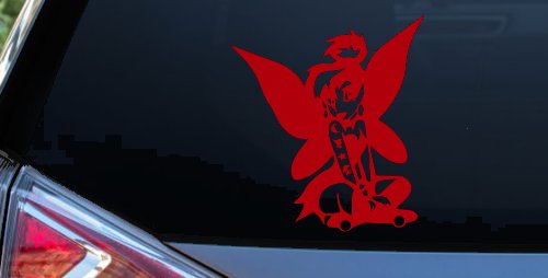Goth Dark Tattooed Tinkerbell Tinker Bell Gothic Halloween Car or Truck Window Decal Sticker