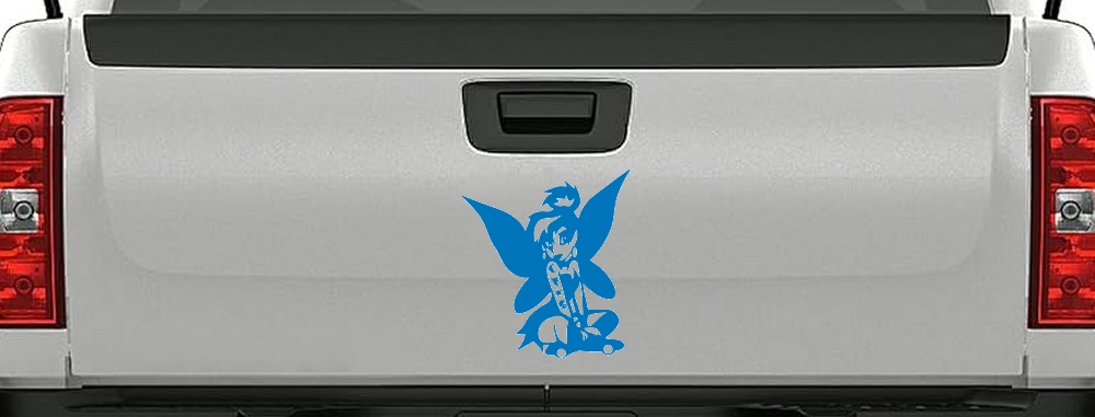 Goth Dark Tattooed Tinkerbell Tinker Bell Gothic Halloween Car or Truck Window Decal Sticker