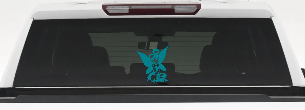 Goth Dark Tattooed Tinkerbell Tinker Bell Gothic Halloween Car or Truck Window Decal Sticker