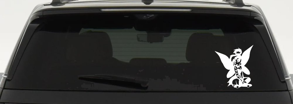 Goth Dark Tattooed Tinkerbell Tinker Bell Gothic Halloween Car or Truck Window Decal Sticker