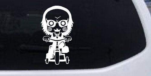 Jigsaw Horror Baby Kid Gothic Halloween Car or Truck Window Decal Sticker